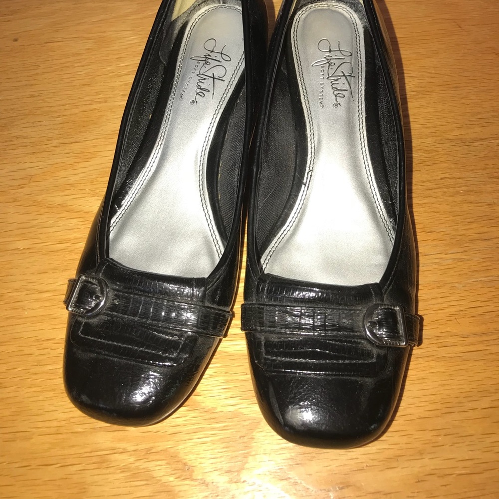 black heels